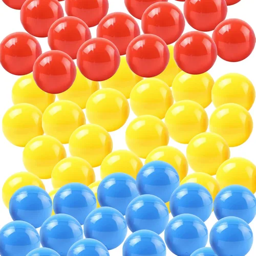 Vista 4 de 50 bolas de bingo huecas de PP de 1.57 pulgadas, bolas de lotería suaves y vibrantes, bolas redondas de lotería para fiesta de lotería
