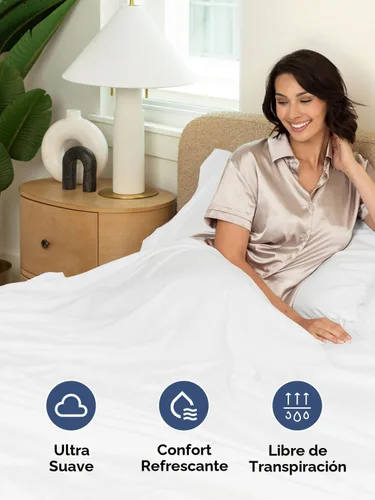 Vista 3 de Sábana bajera ajustable extra profunda Twin XL – Sábana bajera individual de lujo de hotel solamente – Se adapta fácilmente a colchones de 18 a 24