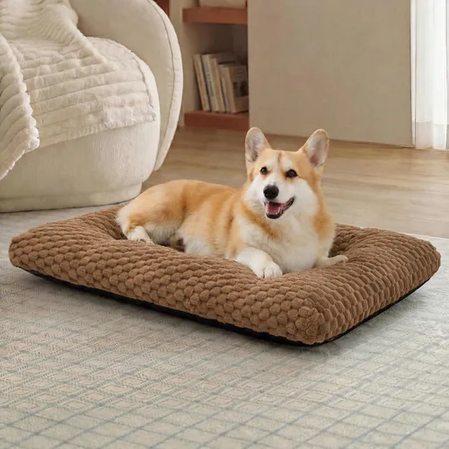 Vista 20 de Bedsure Cama lavable para perros de gran tamaño, forro polar de burbujas Gris