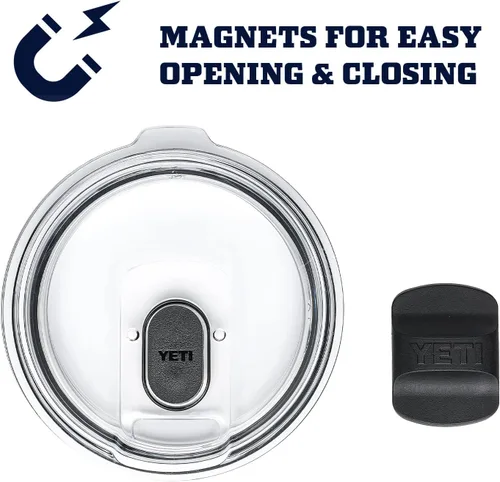 Vista 5 de YETI Rambler - Vaso aislado al vacío de acero inoxidable de 30 onzas con tapa MagSlider
