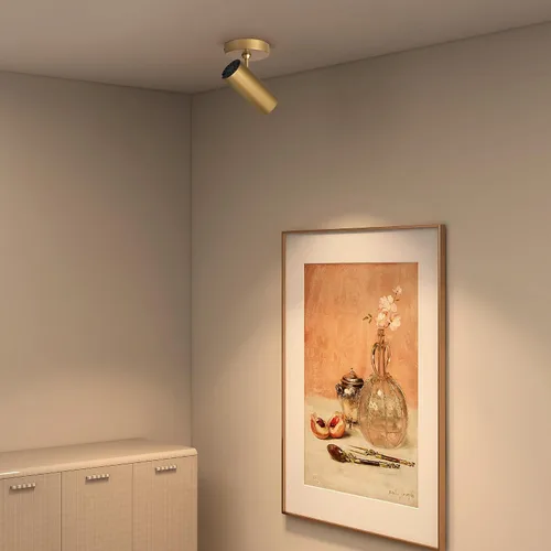 Vista 7 de Aisilan - Foco de techo LED dorado de 9 W regulable, direccional, para interiores, antirreflejos, ángulo ajustable, con cable para imagen