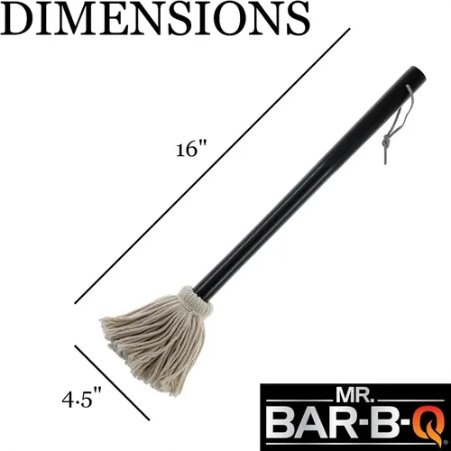 Vista 3 de Mr. Bar-B-Q 02103Y Trapeador para rociar, Silver Steal