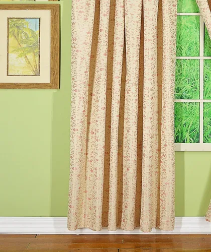 Vista 16 de Today's Curtain Madison - Cenefa reversible con botones, 20 pulgadas de largo, color burdeos
