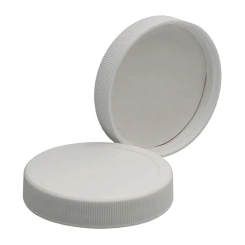 Vista 5 de Wheaton 239226 Tapón de rosca de polipropileno blanco con revestimiento de polietileno espumado con revestimiento de PTFE, tamaño 15-425