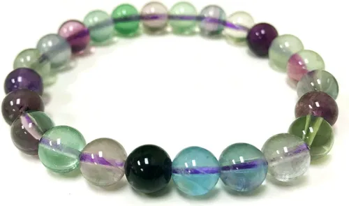 Vista 471 de Gem Avenue Handmade Round Bead Stretch Bracelet Unisex Natural Stone Beaded Jewelry for Men & Women, Elastic Wristband for Daily Wear