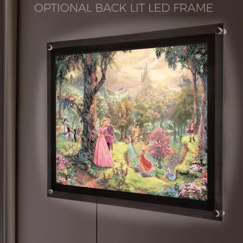 Vista 7 de MIGHTYPRINT Disney – La Bella Durmiente – Princesa Aurora y el Príncipe Felipe – Arte de pared duradero de 24 x 17 pulgadas – No hecho de papel