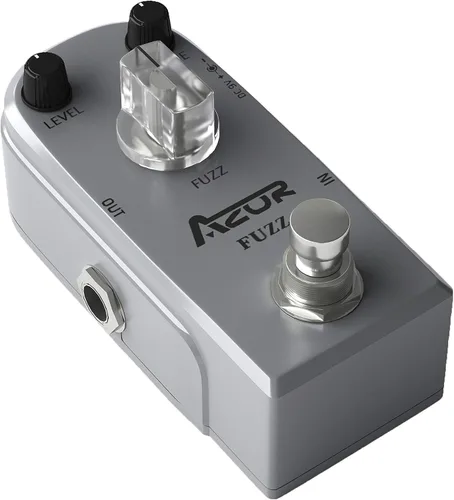 Vista 17 de AZOR - Pedal de efecto de guitarra para bajo de 5 bandas, ecualizador de pedal de efectos para bajo eléctrico, True Bypass, aleación de aluminio
