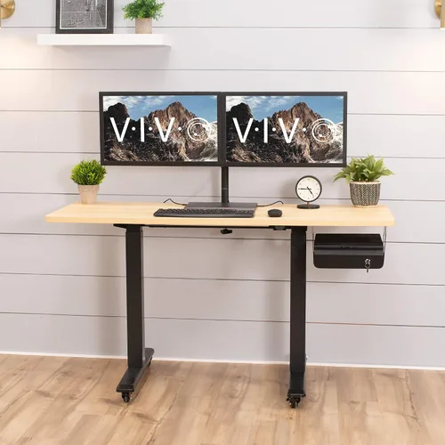 Vista 9 de VIVO Cajón deslizante con cerradura de 13 pulgadas para debajo del escritorio, organizador de almacenamiento seguro para oficina en casa, negro