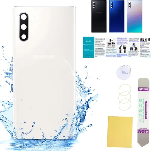Vista 9 de Compatible con Samsung Galaxy Note 8 - Carcasa trasera de repuesto de cristal de 6.3 pulgadas, SM-N950, todos los portadores con manual de Negro