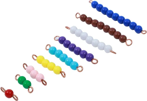 Vista 3 de Adena Montessori Cuentas de cuentas de tablero de ajedrez Juegos de matemáticas y enseñanza de números Juguetes para contar Safe acrylic +