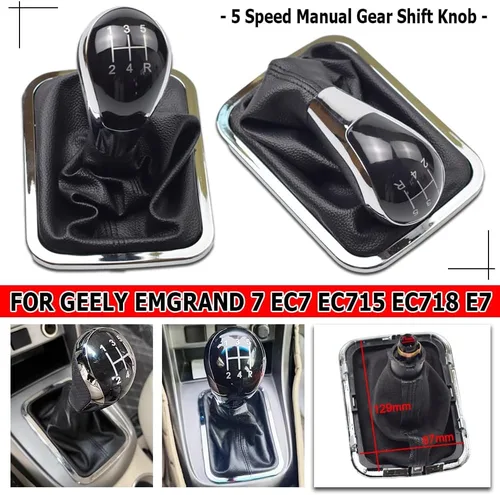 Vista 5 de Pomo de palanca de cambios Pomo de cambio Bota para Geely Emgrand 7 EC7 EC715 EC718 E7