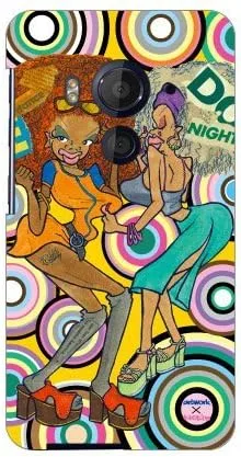 Vista 62 de MSOJ1C-ABWH-151-M827 Cute Dancers, Circle and Yellow Back Design by Artwork/for Xperia J1 Compact D5788/MVNO Smartphone (SIM Free Device)