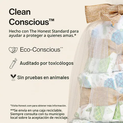 Vista 6 de The Honest Company - Pastel de pañales, a base de plantas, Turtle Time, talla 1, 35