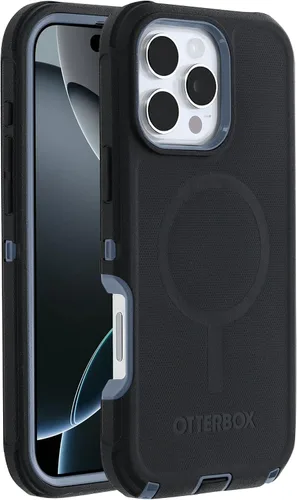 Vista 52 de OtterBox - Funda para iPhone 16, serie Defender, color azul (Baby Blue Jeans)