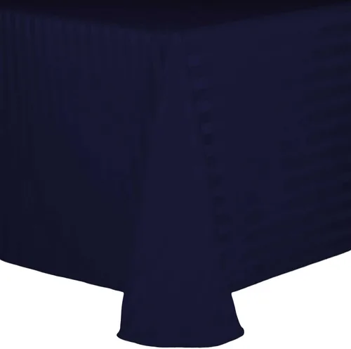 Vista 23 de Ultimate Textile Mantel ovalado de rayas satinadas (59.8 x 83.9 in), color marrón oscuro Espresso