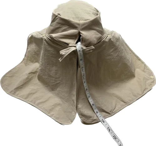 Vista 3 de Mrlahat Visera ancha para pesca al aire libre, gorra de pesca con solapa larga para orejas y cuello, unisex Beige