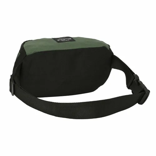 Vista 3 de Riñonera BlackFit8 Gradient Negro Verde militar 23 x 14 x 9 cm