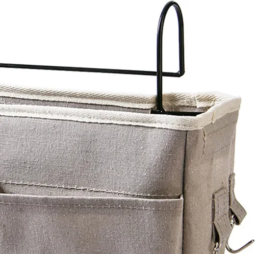 Vista 7 de Cosiki Bolsa de almacenamiento para colgar junto a la cama, mesita de noche, organizador de escritorio colgante para cabeceros, literas