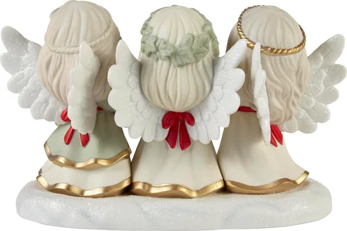 Vista 4 de Precious Moments 231035 Joyeux Noel - Figura de porcelana de bisque de edición limitada