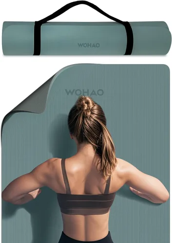 Vista 8 de 8mm Thick Yoga Mat Non Slip for Women Men