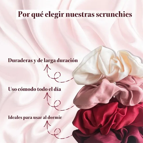 Vista 4 de Simnice Coleteros grandes de satén de 20 colores para mujer, suave seda 20 Colores-L