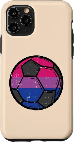 Vista 13 de iPhone 12 mini Bisexual Soccer Football Bi Pride Flag Lgbtq Men Boys Kids Case