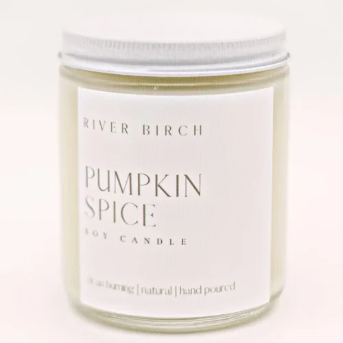 Vista 43 de River Birch Candles - Vela perfumada de almendra y miel Velas en tarro de ámbar de soja de primera calidad, totalmente naturales, no tóxicas, 8.5