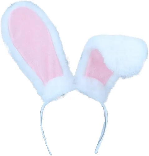 Vista 8 de Faylay Diadema peluda con orejas de conejo para mujer, accesorios de fiesta Bdte
