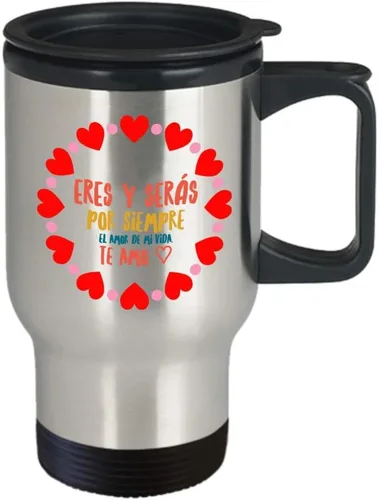 Vista 2 de Regalo para novio Taza de cafe para boda Perfecto regalo para navidad, graduados, profesionales y estudiantes Vaso con afirmaciones positivas