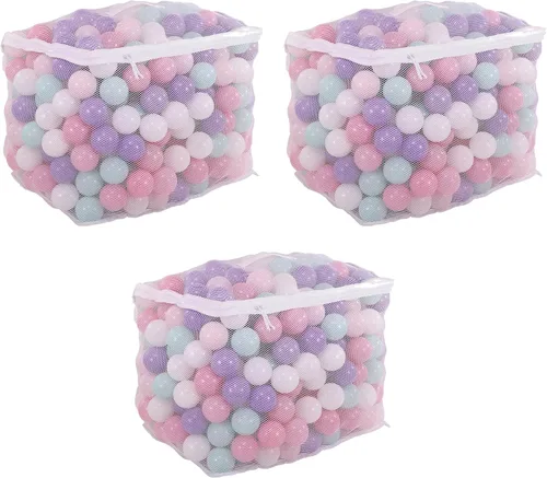 Vista 13 de BalanceFrom Play Pit Balls Toy Set for Kids with Mesh Bag Múltiple