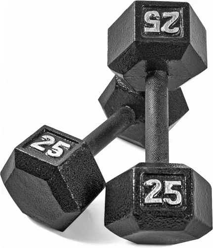 Vista 25 de CAP Barbell Mancuerna hexagonal de hierro fundido Múltiples opciones