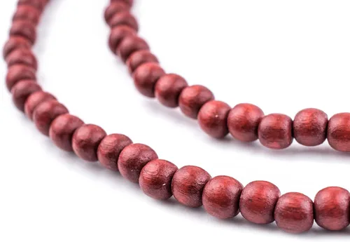 Vista 94 de TheBeadChest: cuentas de madera redondas naturales de 0.315 pulgadas, cuentas de madera sueltas espaciadoras para fabricar joyas, 4 tamaños