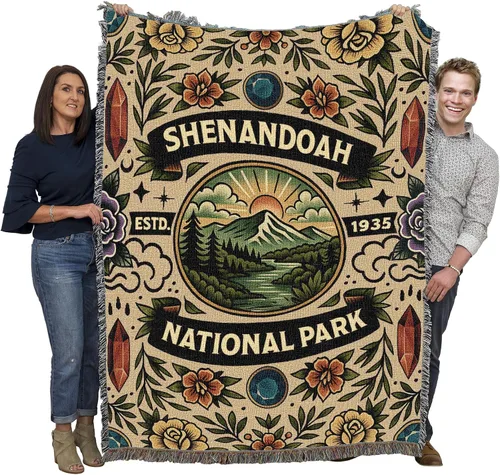 Vista 50 de Pure Country Weavers Manta del Parque Nacional Acadia, manta de tapiz de algodón para regalo, fabricada en los Estados Unidos, 72 x 54 pulgadas