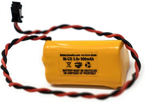 Vista 2 de ELB B001 ELBB001 ELB-B001 AA900MAH 3.6v 900mAh Señal de salida Luz de emergencia NiCad batería ANIC1566 0253799 (1 paquete, 1, cuenta)