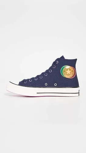 Vista 6 de Converse Heart of Shanghai Chuck 70 High Tenis para hombre, color obsidianaverde cítricogarza, azul, talla 10 M de EE. UU, Azul