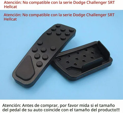 Vista 3 de Cubierta de pedal de aleación de aluminio para Dodge Challenger 2008-2023 para Charger 2011-2023 para Chrysler 300 300C 2009-2019, cubiertas