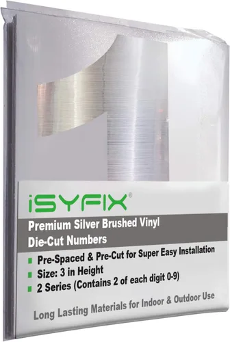 Vista 118 de iSYFIX Calcomanías de Números de Vinilo Verde Manzana – 1.5 Pulgadas Autoadhesivas (2 Juegos) – Calcomanía Premium Troquelada y Pre-espaciada