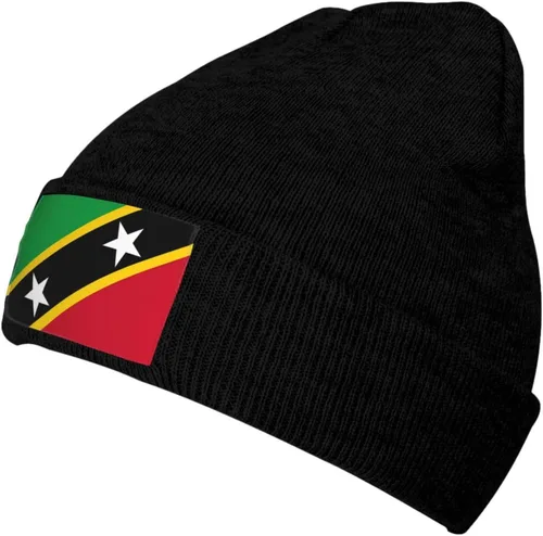 Vista 26 de Gorro de punto nacional para invierno y otoño, gorros para hombres y mujeres, gorro cálido con puños, gorro de esquí suave unisex