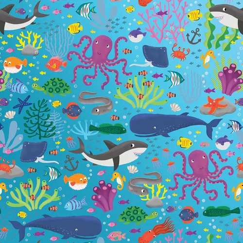 Vista 9 de Jillson Roberts Papel de regalo a granel, globo blanco, 1/4 resma 208' x 30