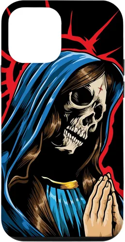 Vista 16 de Día de los Muertos - Praying La Calavera Catrina - Funda de Santa Muerte para iPhone 17