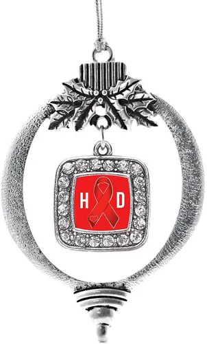 Vista 232 de Inspired Silver - Bon Voyage Cruise Ship Charm Ornamento – Adornos navideños cuadrados de plata con joyas de circonita cúbica