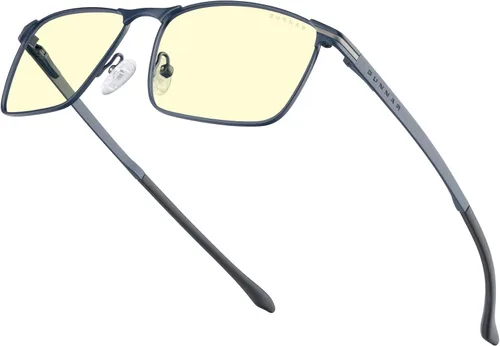 Vista 3 de Gunnar Mendocino - Lentes para computadora, azul medianoche, lente ámbar