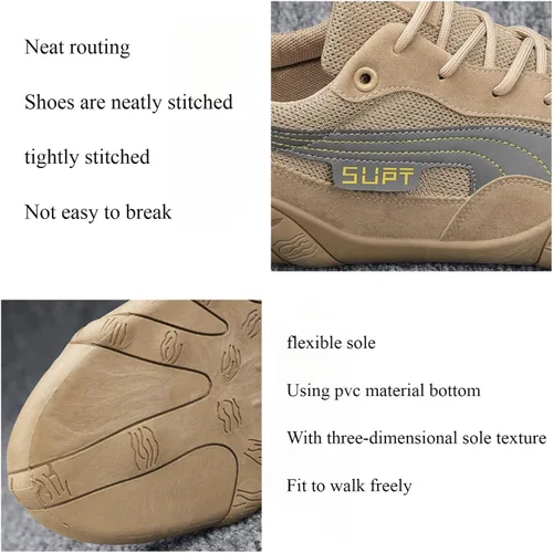 Vista 3 de Zapatos deportivos de malla transpirable para hombre, antideslizantes, ligeros, para verano, minimalistas y descalzos.