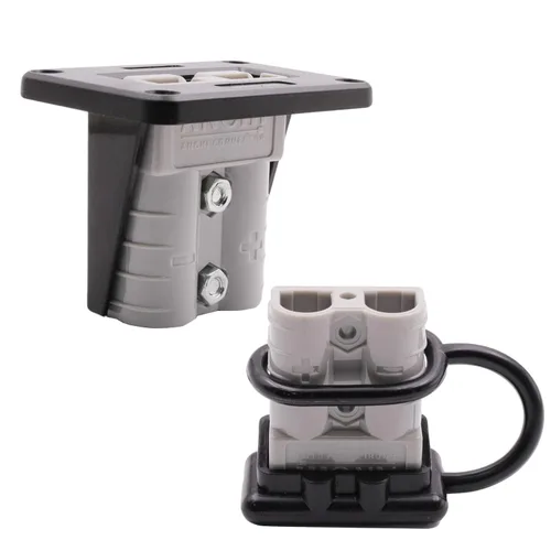 Vista 5 de Conector de conexión rápida de batería de 50 amperios, batería de calibre 6-12, kit de conector de cable de desconexión rápida con soporte