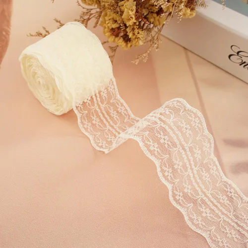 Vista 11 de Rollo de cinta de encaje de 120 yardas para costura, baby shower, cumpleaños, despedida de soltera, decoración de boda, embalaje de regalo, ramo