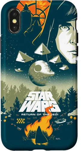 Vista 5 de Star Wars Funda con póster de película retro ilustrada con el regreso del Jedi para iPhone 17