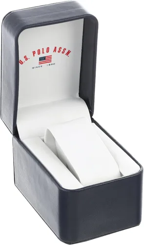 Vista 3 de U.S. Polo Assn. US8815 Reloj analógico de cuarzo plateado para hombre, plateado, Moderno