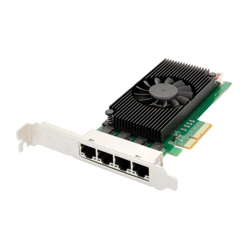 Vista 19 de IO CREST Tarjeta Ethernet de 4 Puertos Gigabit M.2 Clave M+B SI-PEX24092