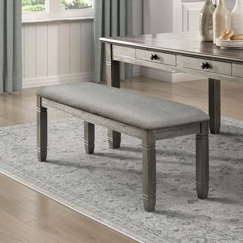 Vista 10 de Lexicon Saratoga - Silla de comedor (juego de 2), color gris antiguo