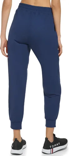 Vista 3 de Tommy Hilfiger Pantalones deportivos de poliéster reciclado con bolsillos inclinados en la cintura elástica y cordón ajustable para mujer